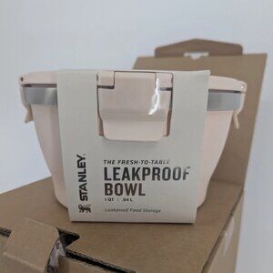 New Stanley Stainless Steel The Fresh To Table Bowl Leak Proof 1 qt Pink